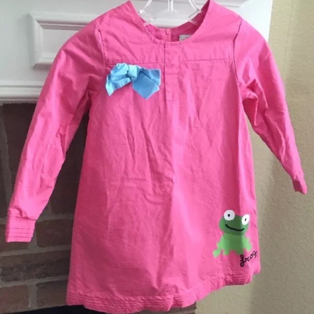 Lourdes Boutique Pink Green Frog Bow Long Dress 6